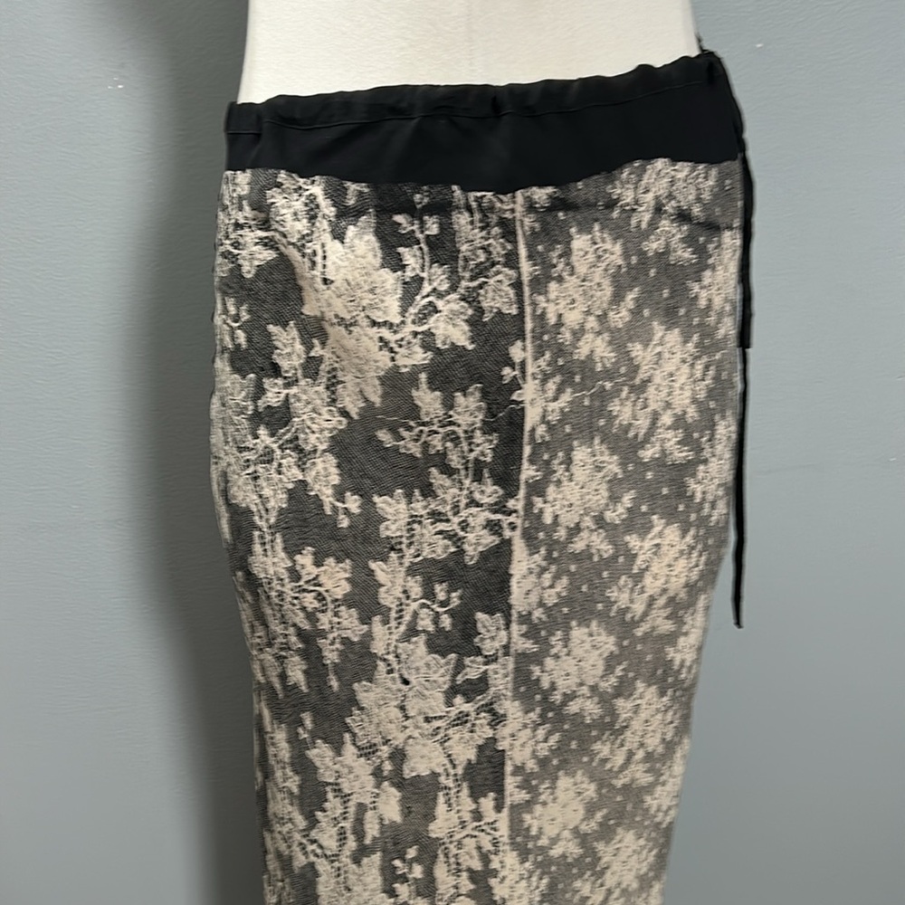 Silk JAGODA KURSA Hand Painted Maxi Soft Skirt size M, Made in France - Picture 12 of 16